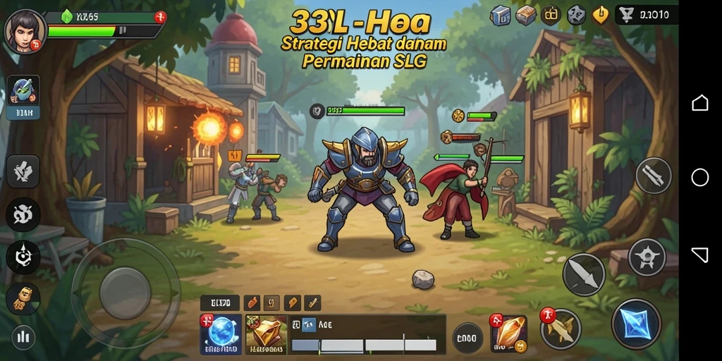 Tampilan gameplay SLG yang mendebarkan dan strategis.