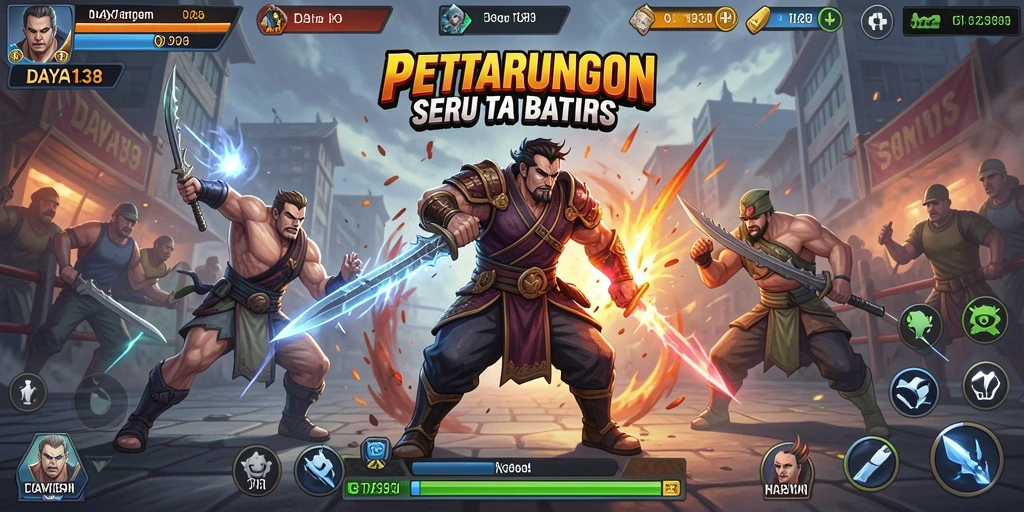 Screenshot menunjukkan aksi pertarungan seru di DAYA138.