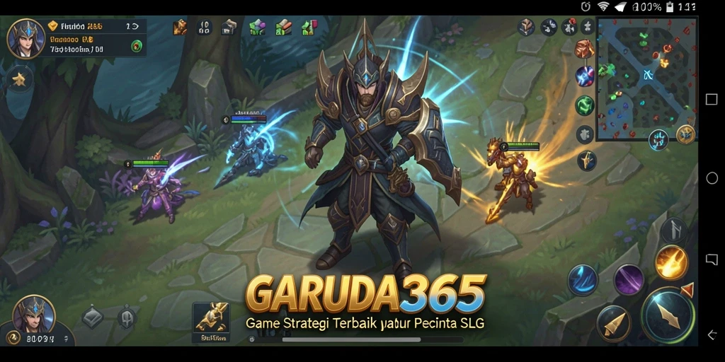 Screenshot menunjukkan aksi strategis dalam GARUDA365 dengan grafis menakjubkan.