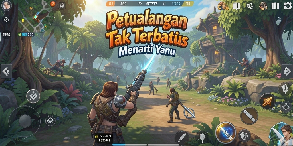 Screenshot gameplay GT777 menampilkan petualangan menegangkan di dunia yang menarik.