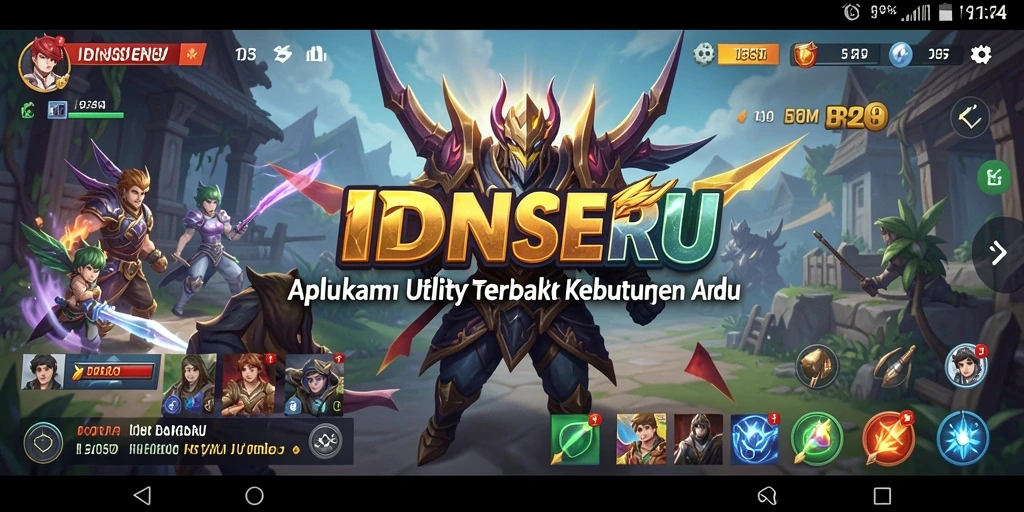 Tampilan utama IDNSERU dengan fitur manajemen tugas yang responsif.